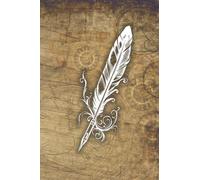 Antique Quill Pen Steampunk Pocket-Sized Lined Journal