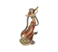 Antique Resin Beauty Statue, Chinese Style Classical Beautiful Woman Figurine for Home, Office, Hotel, Pipa