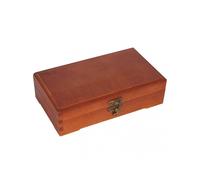Antique Solid Wood Sketching Pencil Box Square Children Stationery Storage Case Durable Organizer for Art Supplies