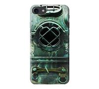 Antique Vintage Deep Sea Diver Helmet Funda Carcasa Case para iPhone 8
