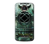 Antique Vintage Deep Sea Diver Helmet Funda Carcasa Case para Motorola Moto Z Force, Z Play
