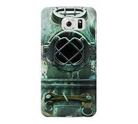 Antique Vintage Deep Sea Diver Helmet Funda Carcasa Case para Samsung Galaxy S6