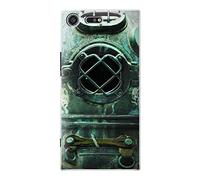 Antique Vintage Deep Sea Diver Helmet Funda Carcasa Case para Sony Xperia XZ Premium