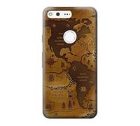 Antique World Map Funda Carcasa Case para Google Pixel