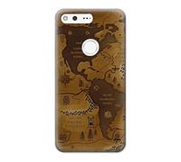 Antique World Map Funda Carcasa Case para Google Pixel XL