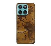 Antique World Map Funda Carcasa Case para Motorola Edge 60 Fusion