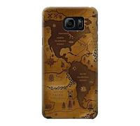 Antique World Map Funda Carcasa Case para Samsung Galaxy Note 5