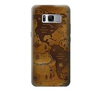 Antique World Map Funda Carcasa Case para Samsung Galaxy S8 Plus