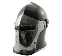 antiquegifts2019 Casco medieval de Barbuta para caballeros templarios cruzados, casco medieval Sca regalo