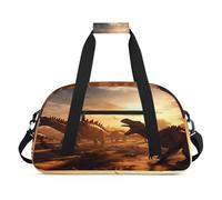 Antiquity Forest Animal Dinosaur - Bolsas de lona para niñas y niños, bolsa de viaje de fin de semana de 24 litros, bolsa de deporte para gimnasio, práctica, color, 24 L, Organizador de bolsas