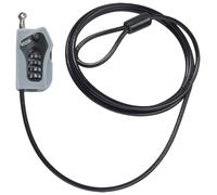 Antirrobo Cable Acero Cubierto PVC Cierre A Código Abus Combiloop205 Ner
