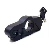 Antirrobo Coche Bloqueo de dirección motocicleta alta resistencia: bloqueo manillar aluminio con 2 llaves diseñado para scooters y vehículos eléctricos Barra Bloqueo Volante(Black color)