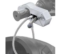 Antirrobo Coche Bloqueo de manillar motocicleta, bloqueo para casco, freno, agarre antirrobo, equipo seguridad combinado para bicicleta Barra Bloqueo Volante(Silver)