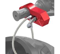 Antirrobo Coche Bloqueo de manillar motocicleta, bloqueo para casco, freno, agarre antirrobo, equipo seguridad combinado para bicicleta Barra Bloqueo Volante(Red)