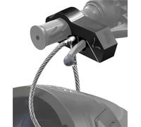 Antirrobo Coche Bloqueo de manillar motocicleta, bloqueo para casco, freno, agarre antirrobo, equipo seguridad combinado para bicicleta Barra Bloqueo Volante(Black)