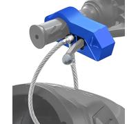 Antirrobo Coche Bloqueo de manillar motocicleta, bloqueo para casco, freno, agarre antirrobo, equipo seguridad combinado para bicicleta Barra Bloqueo Volante(Blue)