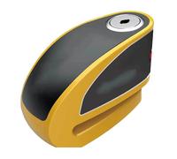 Antirrobo Coche Cerradura de alarma impermeable para motocicleta, candado disco bicicleta, inteligente controlable, freno, eléctrico Barra Bloqueo Volante(DX26 Yellow)