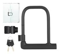 Antirrobo de bicicleta en forma de U - Candado de bicicleta en forma de U - Cerraduras seguras para bicicleta, antirrobo en U con soporte de montaje robusto, gran antirrobo en U para rueda de moto,