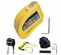 Antirrobo Moto Freno Candado de Disco con Alarma para Motocicleta y Bicicleta, antirrobo, de aleación de Aluminio, con recordatorio y Soporte de Bloqueo, 6 Colores Pinza Antirrobo Moto(8300 Yellow)