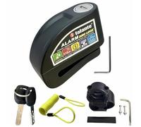 Antirrobo Moto Freno Candado de Seguridad para Motocicleta y Bicicleta con Alarma y Disco de aleación de Aluminio, antirrobo, con Soporte y Resistente al Agua. Pinza Antirrobo Moto(G)