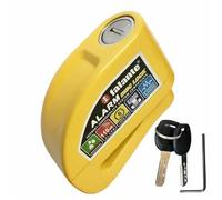 Antirrobo Moto Freno Candado de Seguridad para Motocicleta y Bicicleta con Alarma y Disco de aleación de Aluminio, antirrobo, con Soporte y Resistente al Agua. Pinza Antirrobo Moto(F)