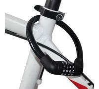 Antirrobo Para Bicicleta: Cable De Acero Robusto De 4 Dígitos, De Combinación Sin Llave Reajustable, De Cadena Flexible Para Bicicletas De Montaña Con Juego De Cables En Espira