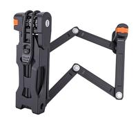 Antirrobo plegable para bicicleta, antirrobo de alta seguridad de combinación de 4 dígitos, antirrobo plegable compacto con soporte de fijación para bicicletas, scooters y motocicletas