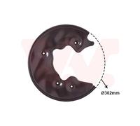 Antisalpicaduras Placa de Anclaje Trasero Izquierdo Apto para Audi A4 Avant 8K5