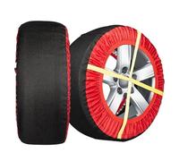 Antislip Snow Socks for Tires 2Pcs Automotive Tire Chains Grip Snow Chain Alternative Traction Device for Cars Auto RVs SUVs(HY069)