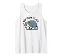 Antisocial Cat Shy Introvert Introverted People Kitty Camiseta sin Mangas