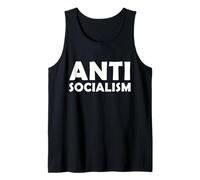 Antisocialismo Anti Socialista Pro Capitalismo de Libre Mercado Camiseta sin Mangas