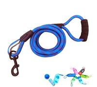 Antitirones Correa de Adiestramiento Grande Perro Largo Cuerda Perro de Plomo Leash Fuerte Cordon Pasear para Mediano Perro Mascotas Nylon Large Dog Training Leads 2M 3M 5M 10M 15M (5M, Azul)