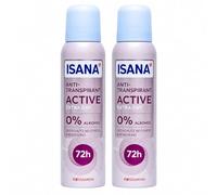 Antitranspirante "Active Extra Dry" en pack doble (2 x 150 ml) | Desodorante de 72 horas en caso de estrés y movimiento | Antitranspirante sin alcohol