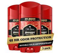 Antitranspirante y desodorante Old Spice para hombre, aroma s lido invisible Swagger, 3.4 oz (paquete de 3)