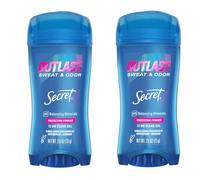 Antitranspirante y desodorante Secret para mujer, gel transparente Outlast Xtend, polvo protector, paquete de 2 unidades de 2.6 onzas