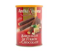 Antiu Xixona - Barquillos de Turron Bañados en Chocolates - Un Poco de Dulzura a Tus Dias - 200 Gramos