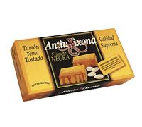 Antiu Xixona Etiqueta Negra - Turrón Yema Tostada 250g