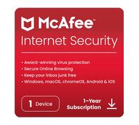 Antivirus mcafee internet security 1 dispositivo 1 año esd (descarga directa) (MIS32MNR3RDDD)