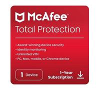 Antivirus mcafee total proteccion 1 dispositivo 1 año esd (descarga directa)