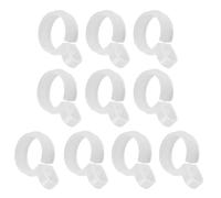 Antiwind Hanger Hooks - 1.38in Hanger Clips | Windproof Hooks For Clothes | Hangers For Closet Rod, 10-Pack Anti-Slip Drying Pole Buckle For Laundry Balcony, PP Wardrobe Accessory