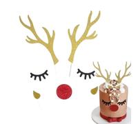 Antler Cake Topper - Cake Decoration Cakes Topper, Deer Antler, Party Decor, Safe Decorating Supplies, Festive Wedding Birthday Accessories, Rustic Ornament, Holiday Birthday Celebration