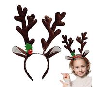 Antler Headbands - 3D Comfortable Fit, Animal Ears Headband, Elk Antlers, Headbands Animal Ears Hairband | Christmas Hair Accessories for Women Reindeer Anntlers Headband Deer Antlers