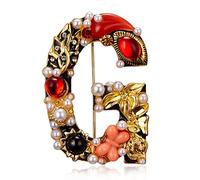 ANTM Broche para Mujer, Broche de Moda para Fiesta de niñas, Accesorios de Pin de Solapa de Cristal con Diamantes de imitación Feministas (A)