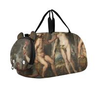 Antoine Watteau - Bolsa de lona para niños y niñas, para viajes, baile, Art Peter Paul Rubens imprime Adam Eve Paradise, Classic