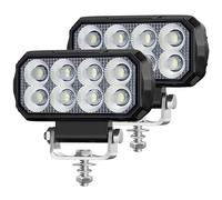 antom 2 piezas Foco LED 168W 9-60V 18000 lúmenes IP68 resistente al agua Ideal para excavadoras, tractores, camiones, vehículos todoterreno, motocicletas, iluminación de obras y aventuras nocturnas