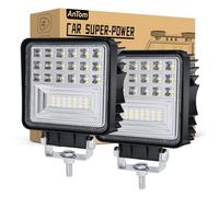 antom 2PCS Focos Led 12v Tractor, 126W Faros Led Largo Alcance Trabajo 4x4 Para Tractor Agricola, Remolque, Furgoneta, Caravana, Barco