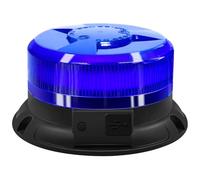 antom Rotativo Luz LED estroboscópica inalámbrico, 12V-24V Azul Luz de emergencia de magnético con cable para vehículos, tractores, carros de golf, UTV （Cable USB de carga）…