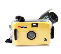 Anton K1 - Cámara de Fotos Recargable con película Negra y Blanca y Carcasa submarina con Funda