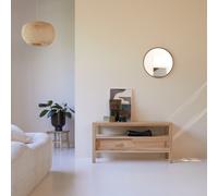 Anton - Mueble para TV de teca maciza de 100 cm H 50 x B 100 x T 40 cm