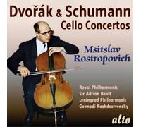 Dvoák, Schumann : Concertos pour violoncelle. Rostropovitch, Boult, Rozhdestvensky.